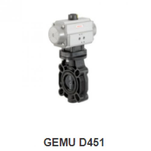 Van bướm hoạt động bằng khí nén D451 Gemu Việt Nam